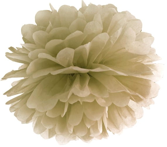 POMPON bibułowy 35 cm ZŁOTY dekoracja pompony