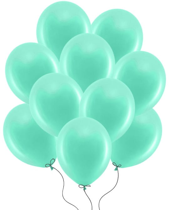 BALONY LATEKSOWE MIĘTOWE PASTELOWE RAINBOW NA ŚLUB URODZINY 30 CM 100 SZT