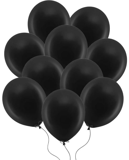 BALONY LATEKSOWE CZARNE PASTELOWE RAINBOW URODZINY HALLOWEEN 30 CM 100 SZT