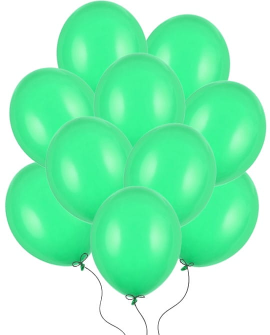 BALONY ZIELONE PASTELOWE ŚLUB WESELE KOMUNIA DUŻE DO GIRLAND 30 CM 10 SZT