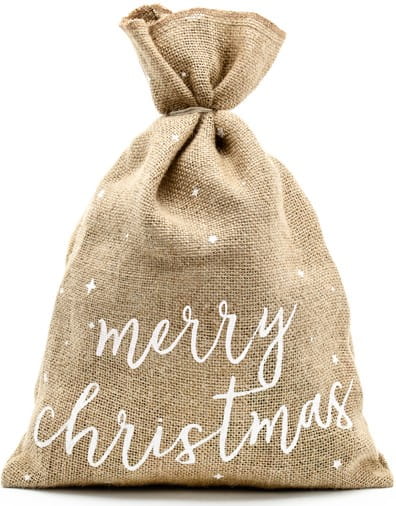 WORECZEK jutowy worek ŚWIĘTA CHRISTMAS prezent