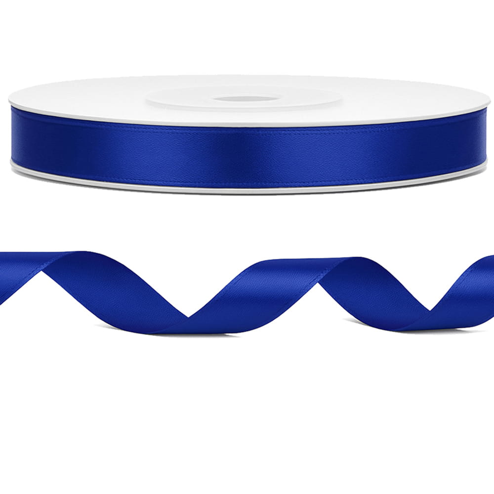 Tasiemka wstążka satynowa królewski niebieski 6mm x 25m